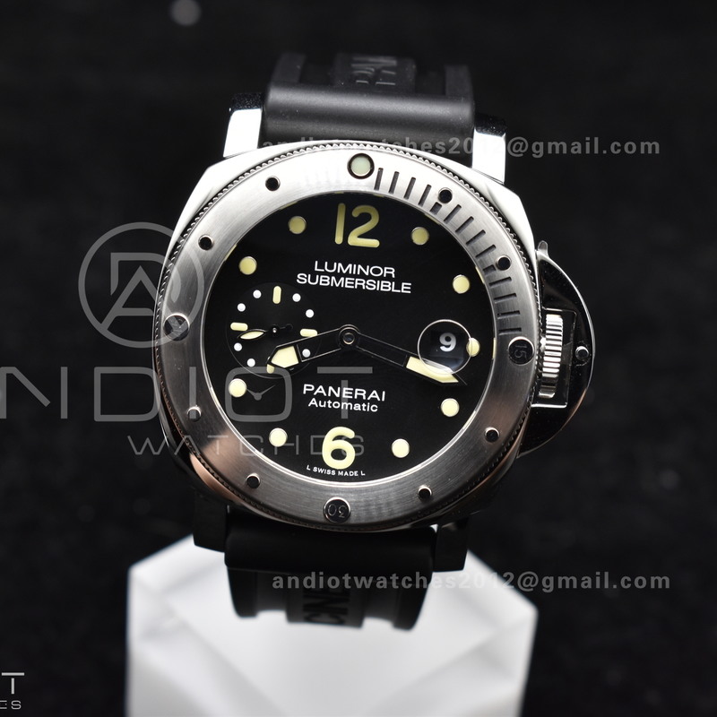PAM1024 VSF 1:1 Best Edition Black Dial On SS with Black Rubber Strap P.9001 Clone
